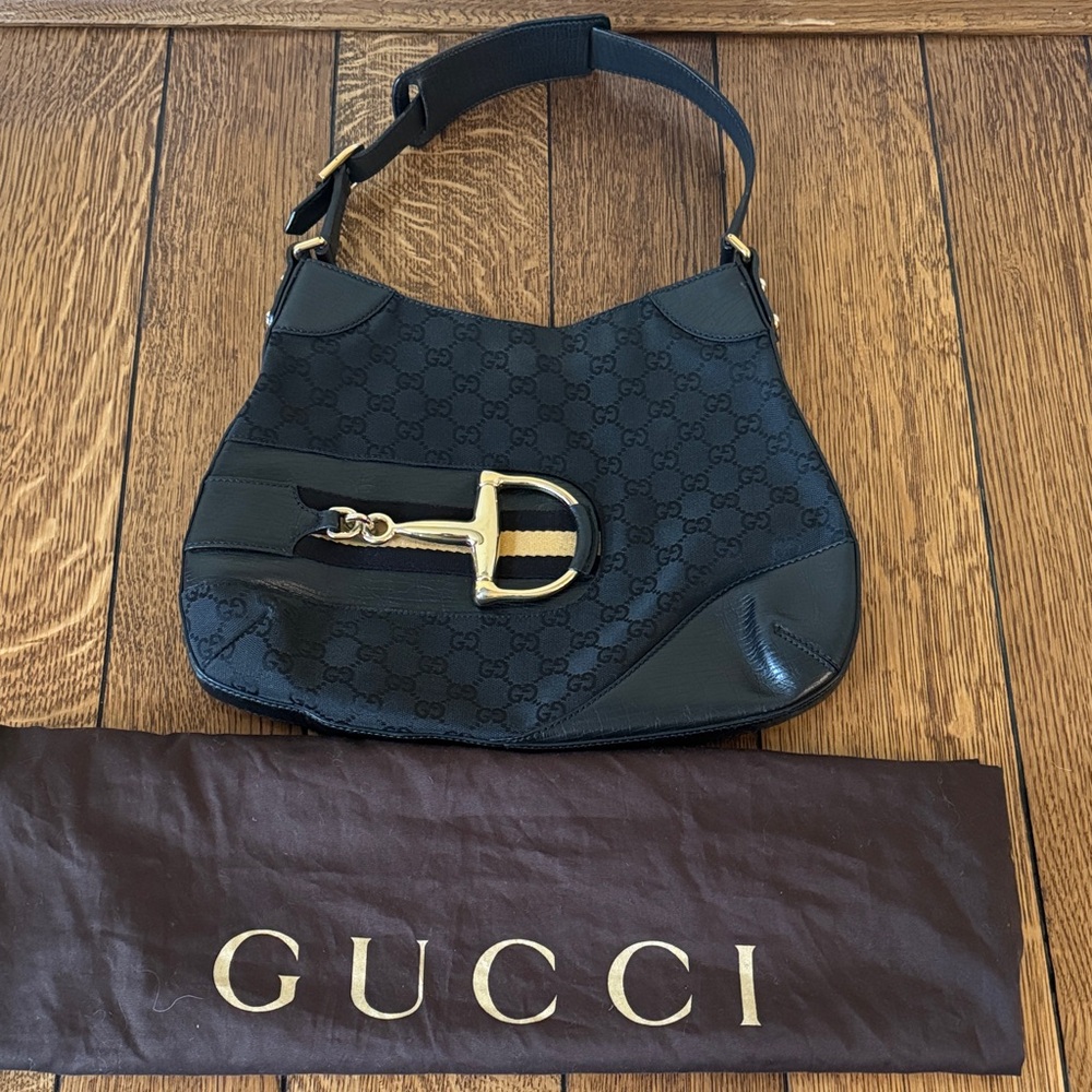 GUCCI X TOM FORD Horsebit Shoulder Bag